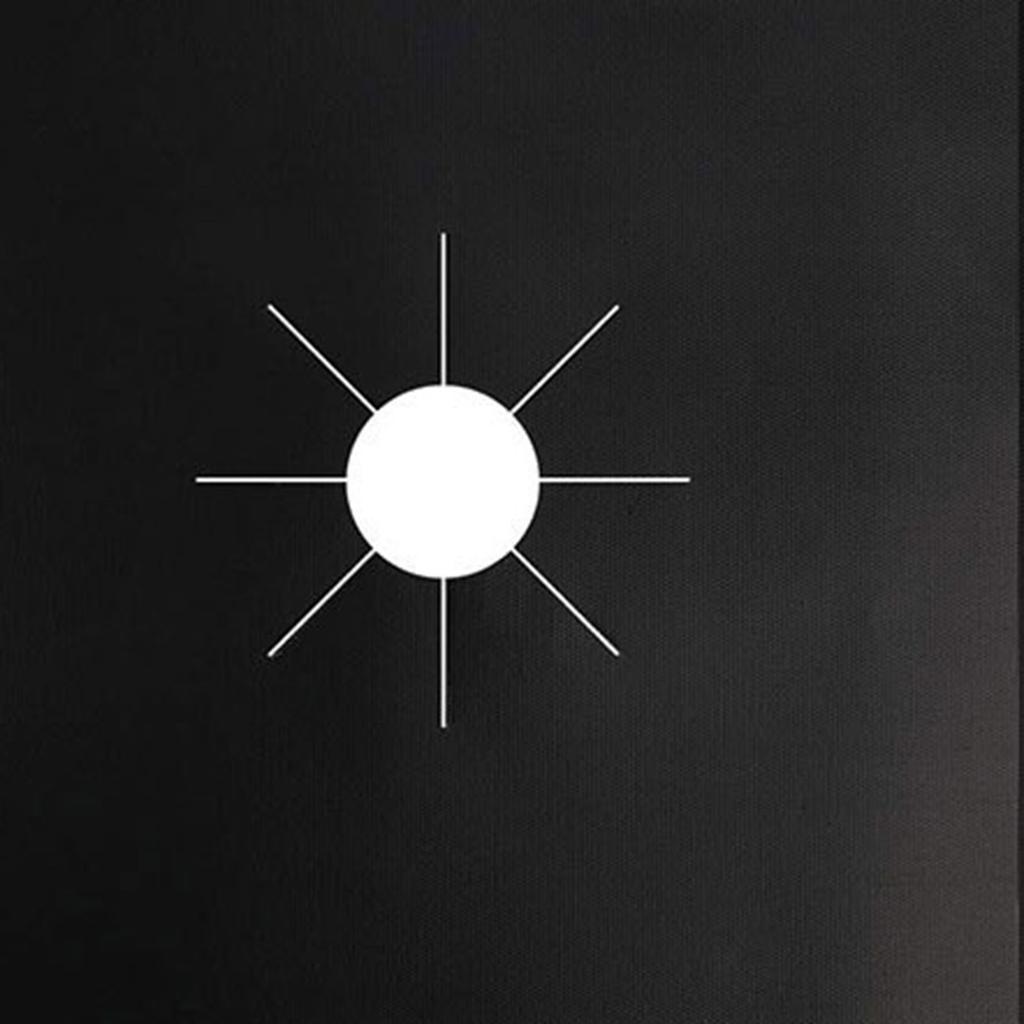 10pcs Gas Range Stove Cover Thickness 0.2mm Waterproof Reusable Heat Resistant Fiberglass Gas Stove Protector Pad Black