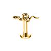ASTM F136 G23 Titanium 16G Snake Bee Drop Butterfly Internal Thread Labret Piercing Scorpion Flower Cross Daith Conch Earring