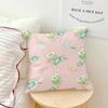 Cushion Cover Green Cartoon Soft Pillow Sro Case For Sofa Kawaii Living Room Home Frog Office K-Keroppi Decor Protective Covers