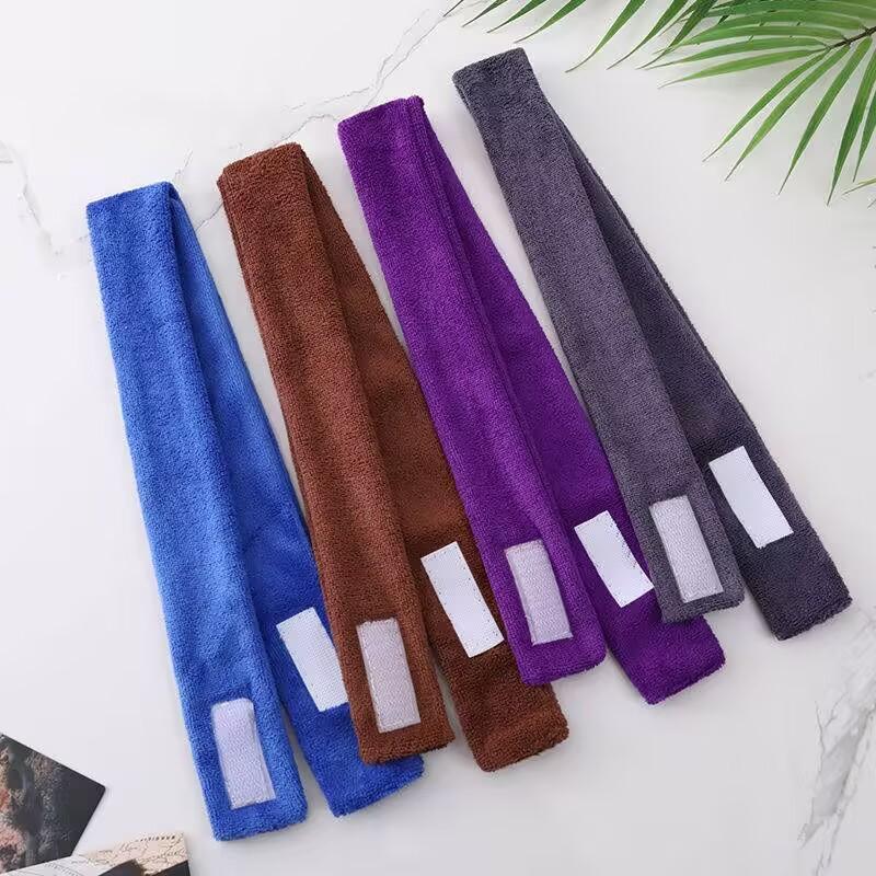 Permanent Hår Hovedbånd Make Up Wrap Hovedklud Hovedbånd Justerbar Håndklæde Frisør Hårfarvning Absorberende Stribe Til Ansigtvask Styling