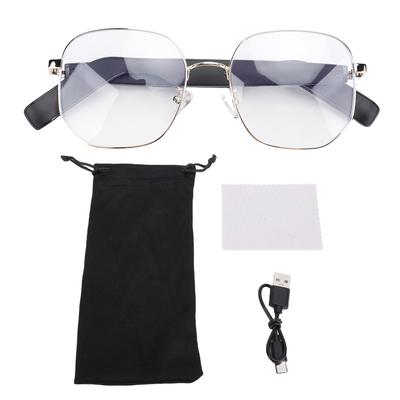 KI Übersetzungsbrille Über 100 Sprachen Echtzeit Smart Übersetzungsbrille für Geselligkeit Musik Reisen und Anrufe