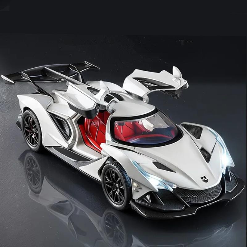 Modellino Auto Sportiva Apollo Intensa Emozione IE Scala 1/32 Metallo Pressofuso Veicoli Auto da Corsa Modellino Suono e Luci Giocattolo per Bambini Regalo