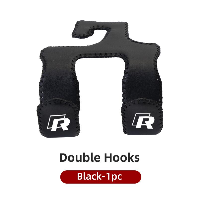 SLZPW1 Double Hooks Fastener For Automotive Leather Seams Storage Practical accessory For VW R Golf Passat mk5 Scirocco Jetta GTE GTI