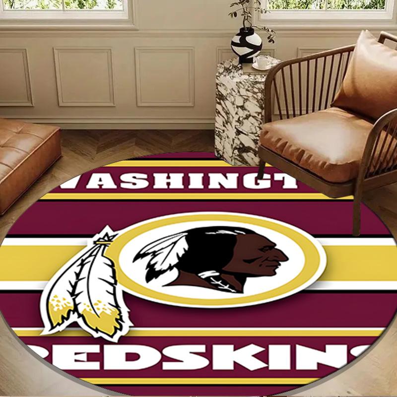 Washington Redskins Round mat, Anti-slip Circle Carpet Chair rug For livingroom,Bedroom, doormat home decor Gift Christmas Gifts