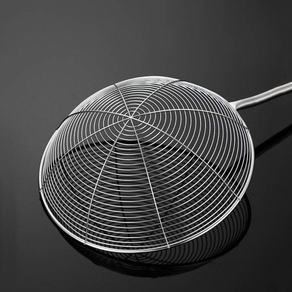 Wooden Handle Mesh Strainer Anti Scalding Foods Sifter Large Colander  For Noodle French Fries