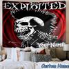 Custom Name Punk Music Printed Tapestry, for Bedroom,Livingroom, Dormitory, Large Wall Decor, Fabric Decor Fan Birthday Gifts