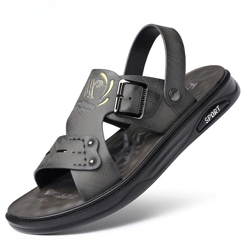 Sandals for Men's Microfiber Beach Shoes New Summer Sandals Dual-purpose Sandals Comfortable Casual Shoes for Men's Shoes