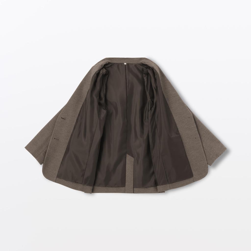 MUJI Brushed Tailored Size BD10OA5A Women's Jacket, Brown, Small,