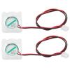 2Pcs 3D Printer Cooling Fan for V6 Hotend LED Light Transparent Industrial Supplies 251012V