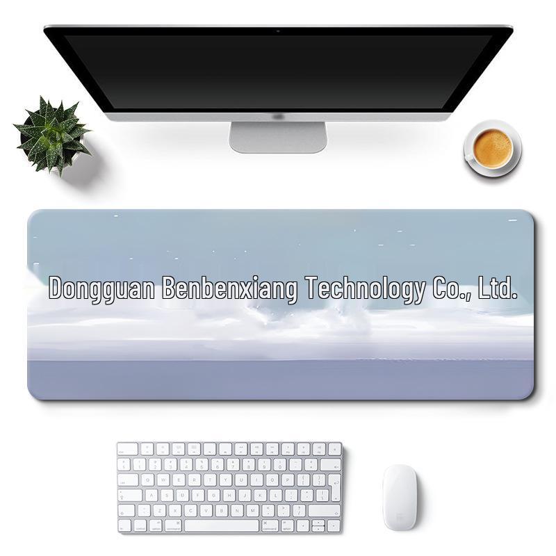 Extra Large Custom Girl's Cute Office Desk Mat - Non-Slip Landscape Style Mouse Pad