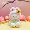 Cartoon Monkey Plush Keyring With Pull Open Design For Kids And Teens