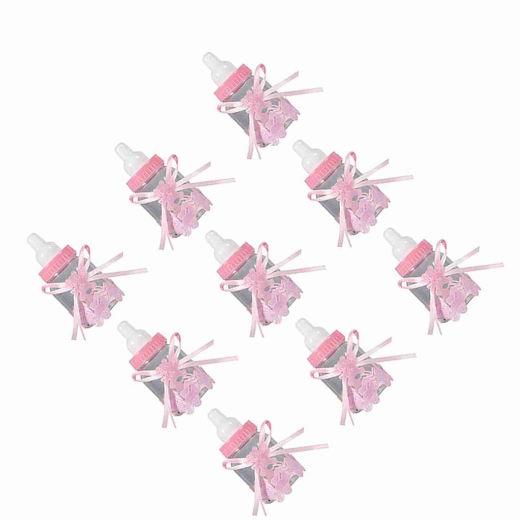 12Pcs Candy Chocolate Bottles Box For Girl Boy Baby Shower Party Favors Gifts Decorations