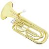 SLADE Bb Euphonium 3-key Vertical Key Tenor Horn Brass Body Euphonium Brass Instrument with Case Gloves Cleaning Cloth