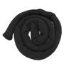 Spiral Lock Hair Ties Bendable Long Dreadlock Ponytail Holder for Thick Curly Hair Pure Black