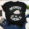 Respect The Locals Bin Chicken T Shirt Australian White Ibis Lover Cute Animal For Straya Conservation Vintage Slightly