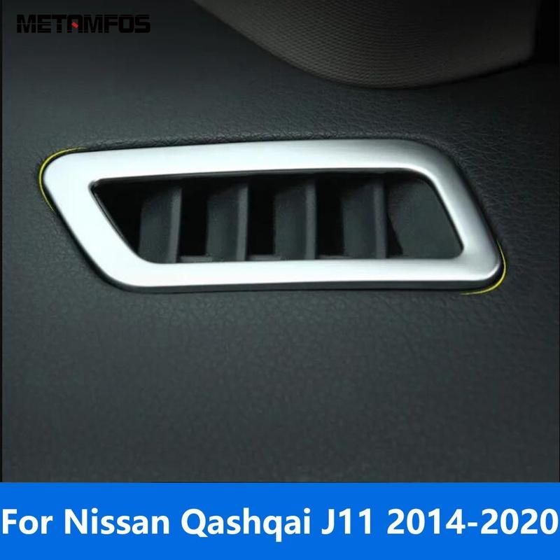Front Upper Air Condition AC Vent Outlet Cover Trim For Nissan Qashqai J11 2014- Matte Interior Accessories Car Styling