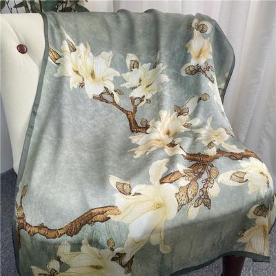 Magnolia Italian Luxury Style Silk Georgette Satin Long Scarf Mulberry Silk Scarf Versatile Scarf Luxury Silk
