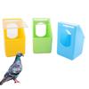 with Lid Pigeon Food Dispenser Plastic Pigeon Drinking Cups Hanging Bird Food Box  for Cage