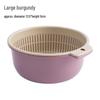 Six-Piece Double Layer Vegetable Washing Basin & Colander Set - Kitchen & Living Room Wash Basket