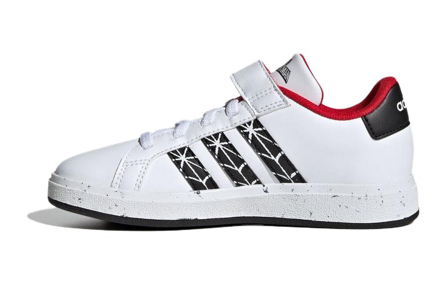 Marvel Человек-паук x Adidas Neo GRAND COURT Низкие Детские Скейтбордические Кроссовки Белый Красный Детские IG7168 36.5