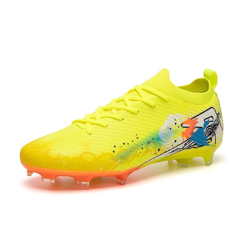 Neue Herren Fußballschuhe Rutschfeste Trainingsschuhe Fußballschuhe Spiel Ultraleichte Fußballschuhe FG Lange Stollen Outdoor Dropshipping