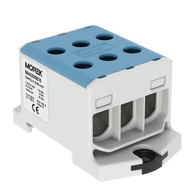 Current Busbar Connector Al/Cu Th35 1.5-50Mm2 3P Blue