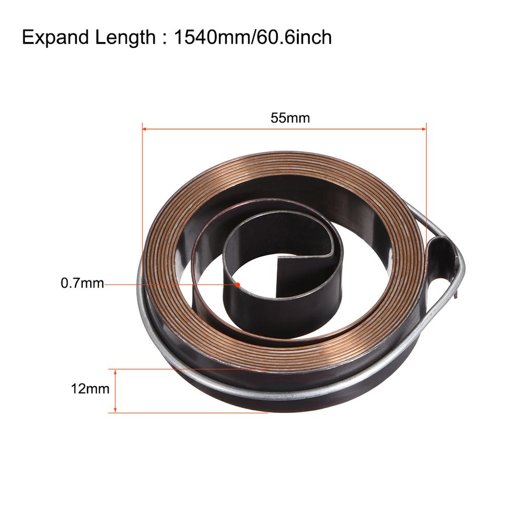 Molletta di Ritorno per Trapano a Colonna Molla del Mandrino Molla a Spirale di Ritorno dell'Alimentazione Assemblaggio Rivestimento Nero Espandi Lunghezza 680-1800mm Diametro Esterno Molla 34-66mm