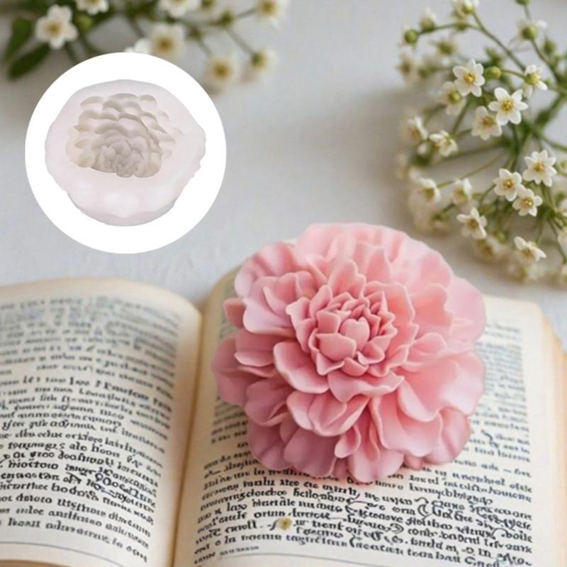 Food Grade Silicone Florals Shaped Candle Making Mould For Home Decoration Craft