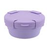 Creative portable silicone folding lunch box for office workers, microwaveable food storage container, storage box, cafeteria lunch box