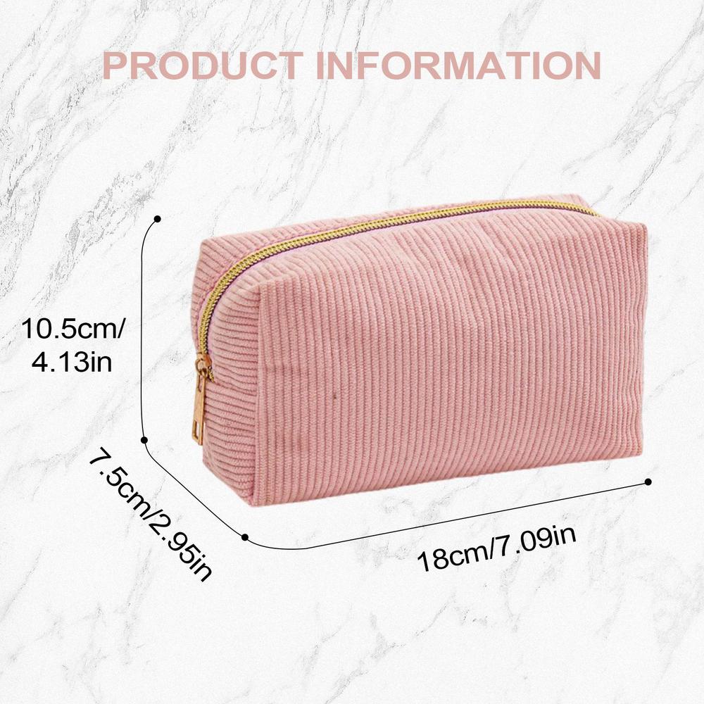 

Solid Color Pencil Pouch Corduroy Pencil Pouch Pen Case Storage Organizer Stationery Supplies Holder For Classroom Pens Portable
