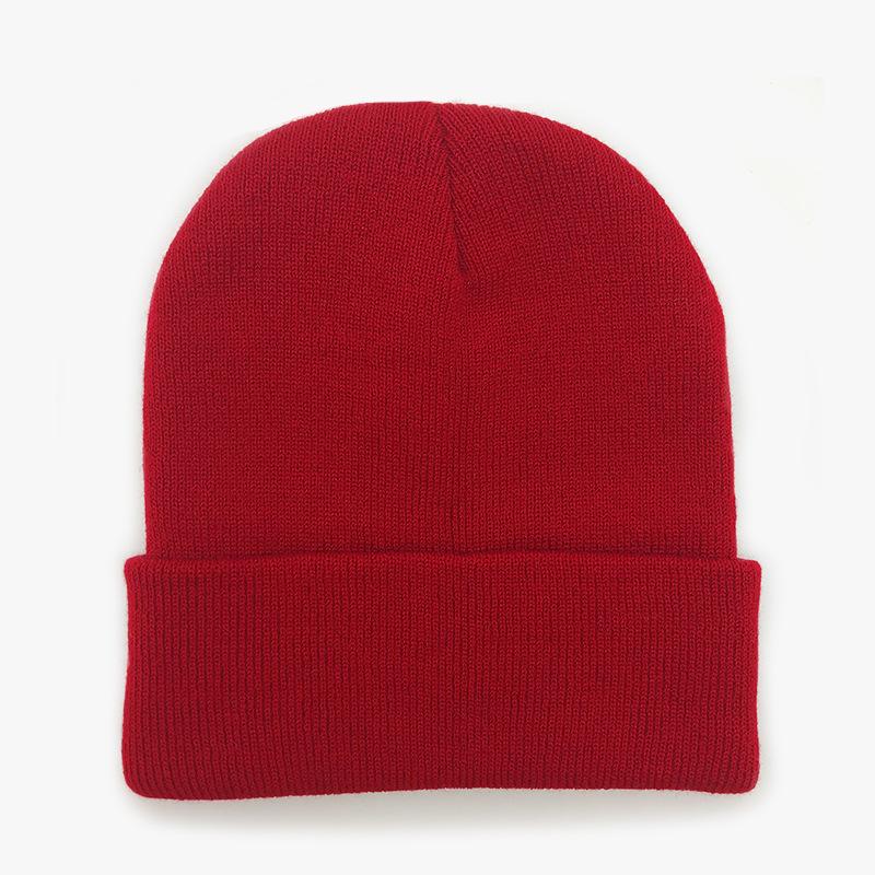 1pc Men's Simple Solid Color Fashionable Winter Unisex Thickened Warm Winter Hat Halloween Beanie Fall Outfit