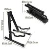 PENTA STORE Foldable, Compact Guitar Stand for Electric and Acoustic Guitars, A-Shaped Construction, Stable and Non-Slip