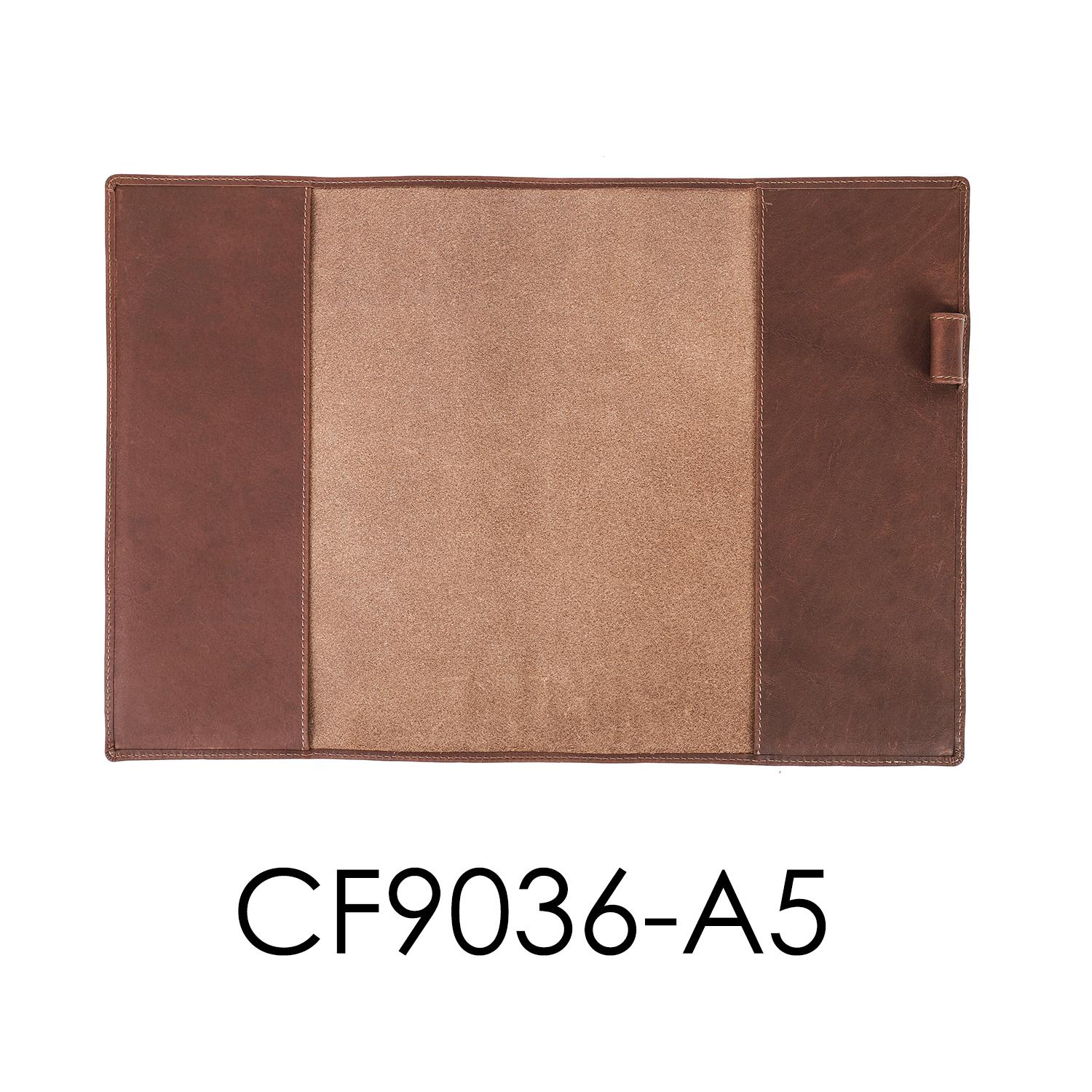 A5 B5 Custom Leather Book Cover Retro Refillable Genuine Leather Journal Notebook Planner Cover with Pen Slot (as the picture,120 Pages)