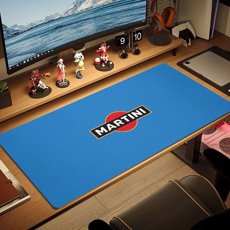 Martini Racing Large Size Mouse Pad Large Gaming Table Cushion Non-slip Laptop Tablet Big Mousepad XXL Mat Mini PC Playmat With Lock edge