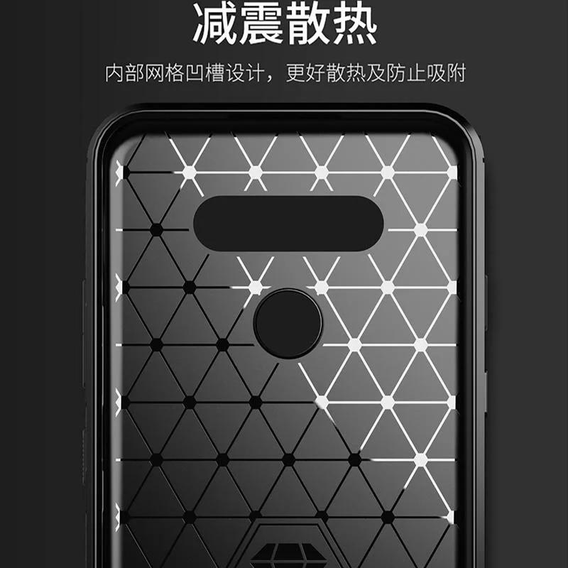 Carbon Fiber Texture TPU Case for K92 K22 K42 K52 K62 K51S K61S Velvet Stylo 6 5 V60 V50 ThinQ Shockproof Protective Cover Funda