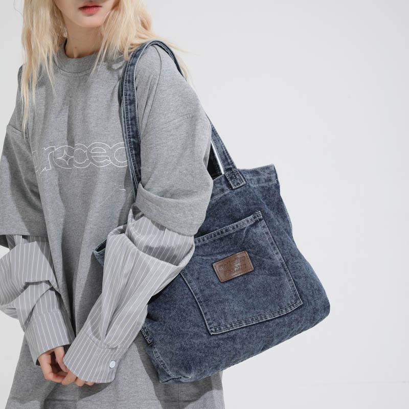 Denim Shoulder Bag Women's Large Capacity Tote Bag