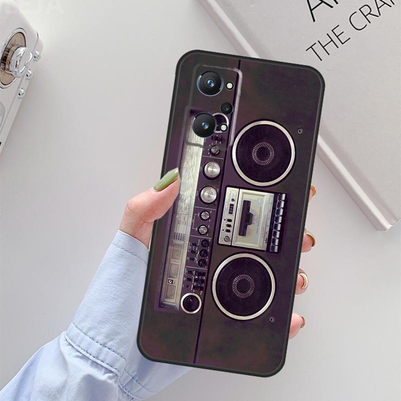 Retro Cassette Tape For Realme 14 12 10 11 13 Pro Plus GT 6 6T 5 GT7 Pro C61 C55 C51 C21Y C25S C67 C75 C53 Case