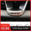 Heißer Autoaufkleber Autoemblem Abzeichen Lenkrad Dekoration Zieraufkleber Für Mercedes Benz AMG W206 W204 W205 W212 W213 W221 W222