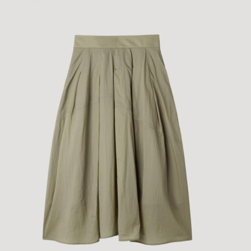 [She S miSS] Pleated Flare Long Skirt SwwSkp22110