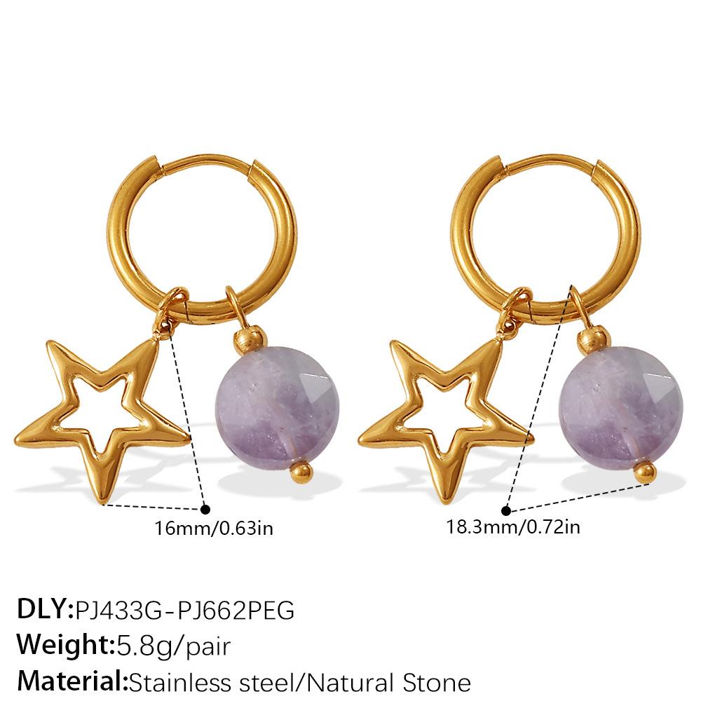 Sweet Wind Diy Cross Pearl Pendant Earrings Stainless Steel Gold Plated Diamond Jewelry