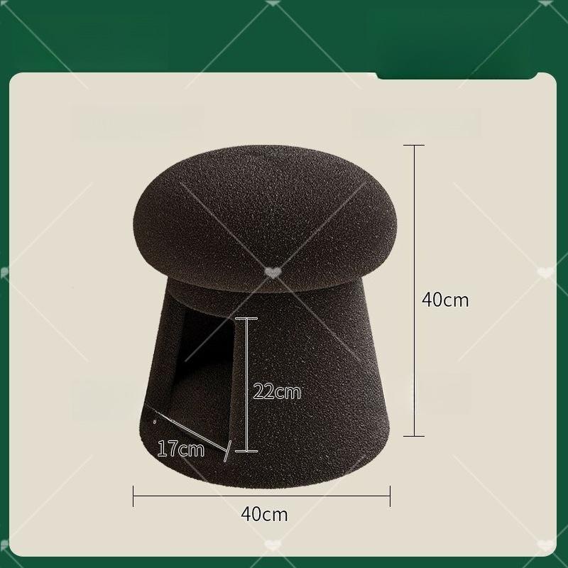 Креативное гнездо для кошки Табурет для смены обуви Домашний Кремовый стиль Гриб Низкий табурет Прихожая Вход Хранение Табурет Многофункциональный чёрный