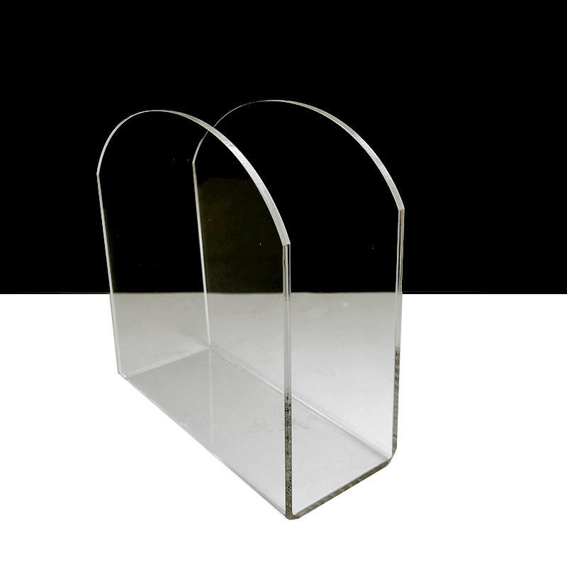 Napkin Organizer Transparent Napkin Holder Modern Acrylic Tissue Box Square Durable Tissue Paper Dispenser Case Vertical Holder