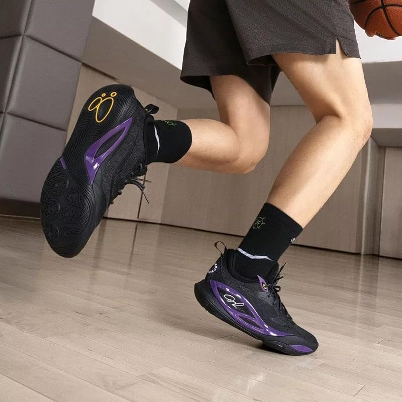[Li-Ning] WADE DLO 2 Basketball Shoes for Men, Lightweight, High-Rebound, Competition/Training Use, Black, 26.5cm