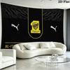 1ttihad Club Wall Tapestry Aesthetic Wall Hanging Printed Fabric Blanket Decorative Tapestries for Bedroom Living Room Home Decor