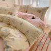 Lilang Bouquet Cat Cartoon Thickened Bedding 4-Piece Set