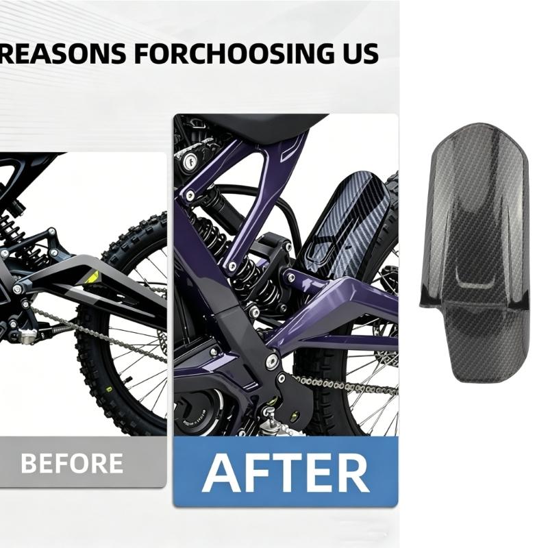 Lightweight ABS Carbon Fiber Rear Wheel Shock Mudguard SuitableFor Off Roading Motorcycles Dirt Bikes Lightweight Design