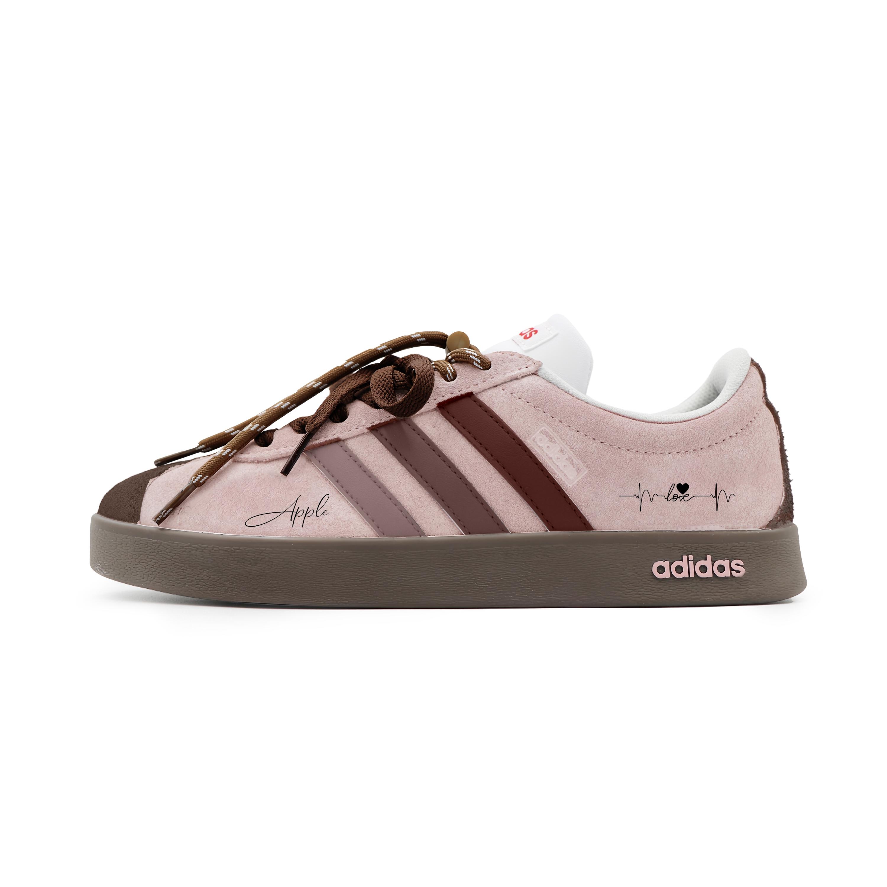 

Adidas VL COURT 2.0 Heart Signal Synthetic Leather, Split Cow Leather Cushioning Abrasion Resistant Low top HQ1802(team1976-) 40