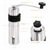 Creative Stainless Steel Hand-Crank Coffee Grinder, 30g Capacity, with Silicone Sleeve, Fully Disassembled, Portable Mill Box Package for Home,