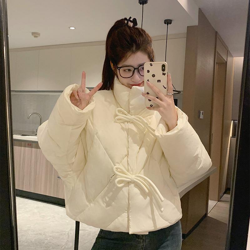 Cotton Clothes Women's Short Winter New Design Sense Niche Small Student Bread Clothes Jacket Trendy