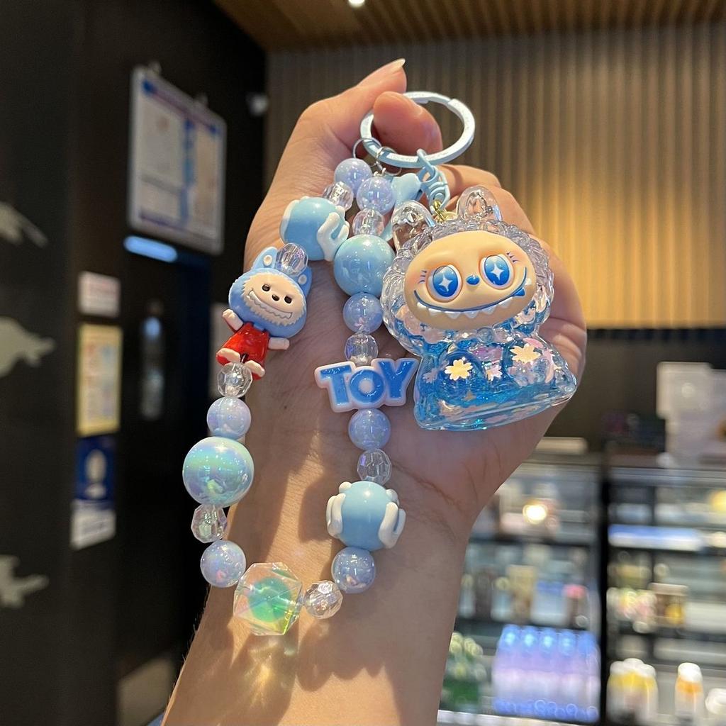 Creative Cartoon Popular Keychain, Labrador, Flowing Sand, Cute Backpack, Hanging Accessories, Pendants, Bags, Gifts, Oiled Dolls